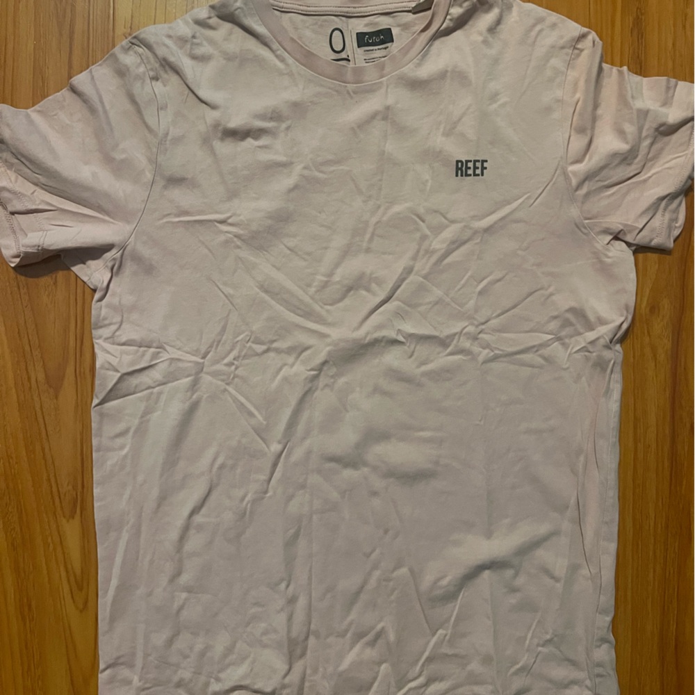 Futah Men's Light Pink Short Sleeve Tee